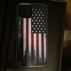 Stars and Stripes! iPhone case for 12 Pro Max and others  has round edges.